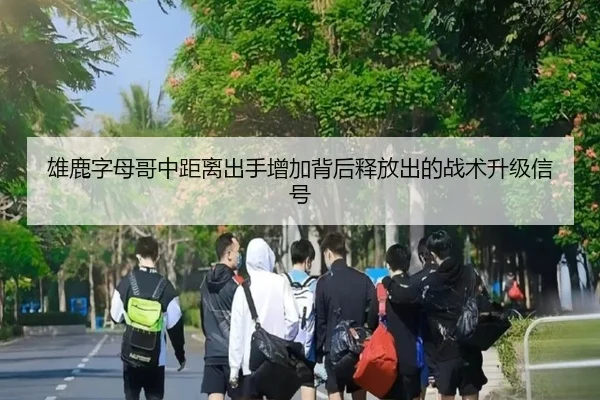 雄鹿字母哥中距离出手增加背后释放出的战术升级信号
